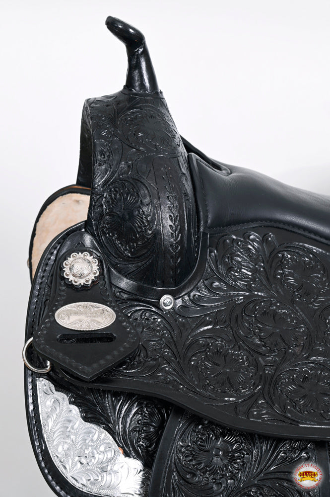 HILASON Western Horse Saddle American Leather Flex Tree Trail & Pleasure Black | for Horses