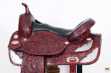 HILASON Western Horse Saddle American Leather Flex Tree Trail & Pleasure Mahogany | for Horses