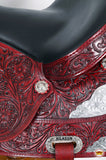 HILASON Western Horse Saddle American Leather Flex Tree Trail & Pleasure Mahogany | for Horses