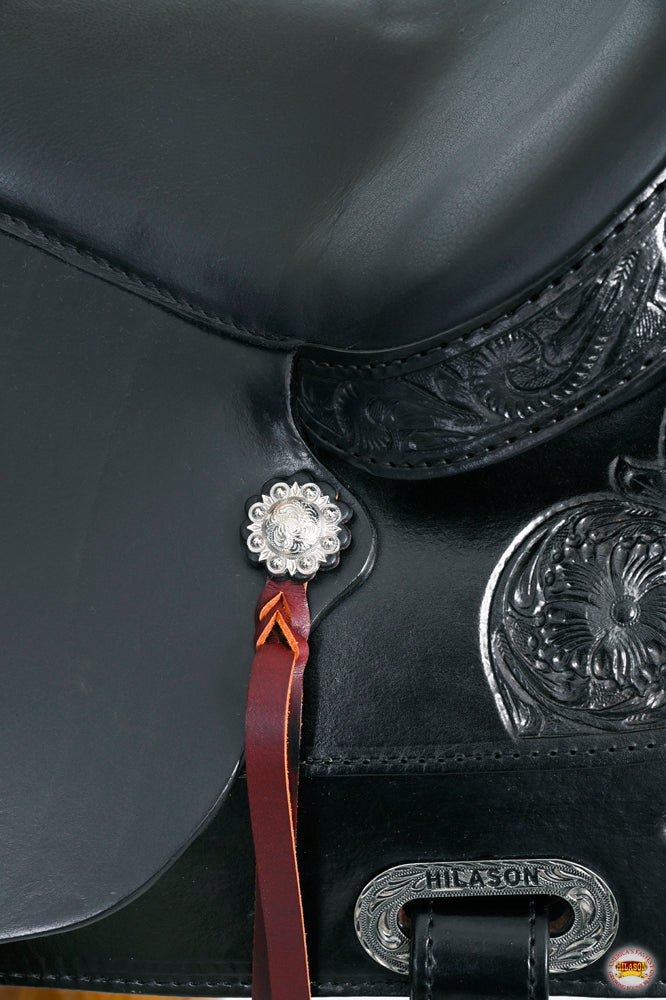 HILASON Western Horse Saddle American Leather Flex Tree Trail & Pleasure Black | for Horses