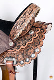 HILASON Flex Tree Western Horse Saddle American Leather Trail Barrel Racing | for Horses