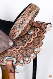HILASON Flex Tree Western Horse Saddle American Leather Trail Barrel Racing | for Horses