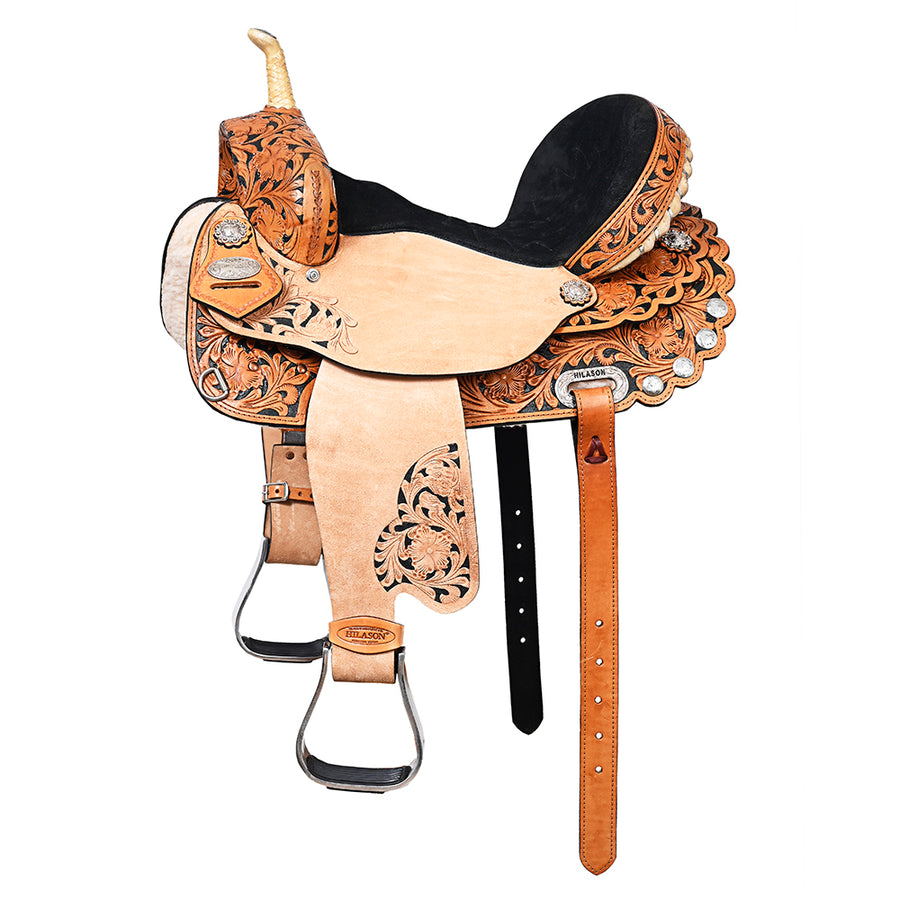 17 In HILASON W. H. Saddle American Leather Flex Tree Trail & Pleasure by Hilason – Cowboy and equestrian accessories