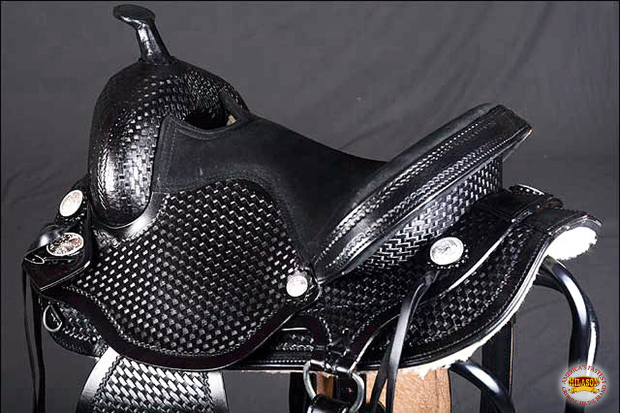 Flex Tree Western Horse Saddle American Leather Barrel Trail & Pleasure Brown By Hilason