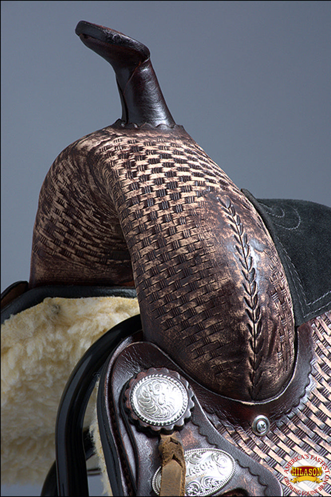 Flex Tree Western Horse Saddle American Leather Barre Trail & Pleasure Brown By Hilason