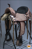 Flex Tree Western Horse Saddle American Leather Barre Trail & Pleasure Brown By Hilason