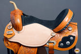 HILASON Flex Tree Western Horse Saddle American Leather Trail Barrel | American Saddle Horse | Leather Saddle | Western Saddle | Saddle for Horses | Horse Saddle Western