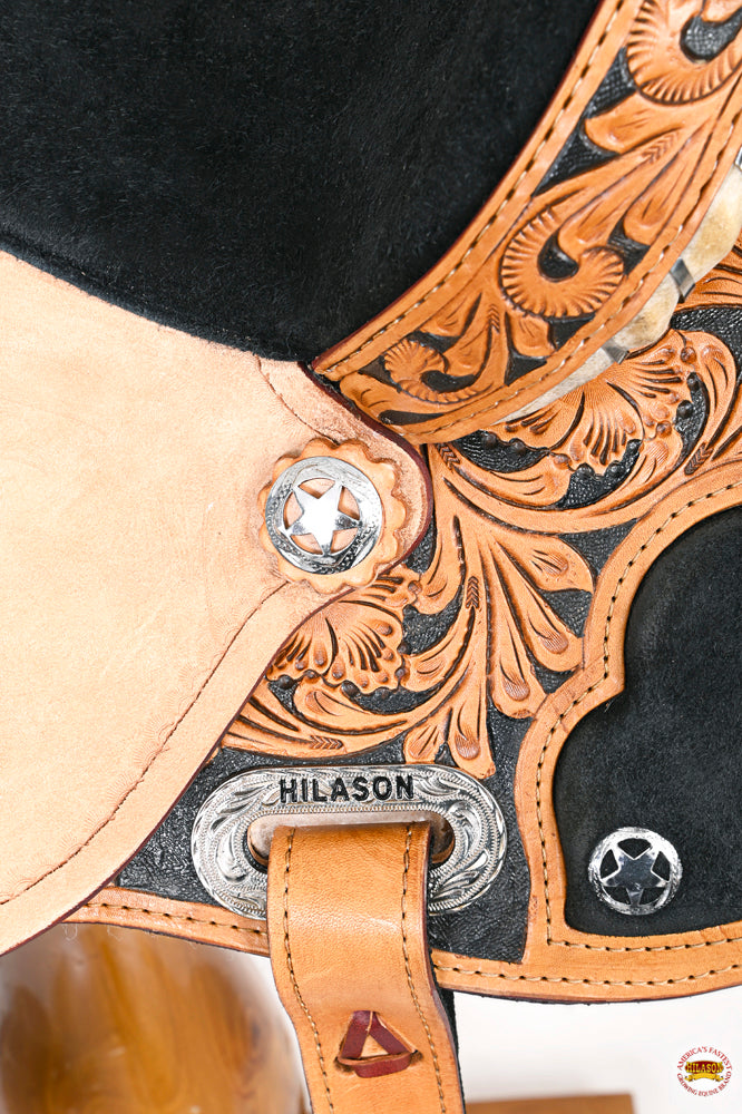 HILASON Flex Tree Western Horse Saddle American Leather Trail Barrel | for Horses
