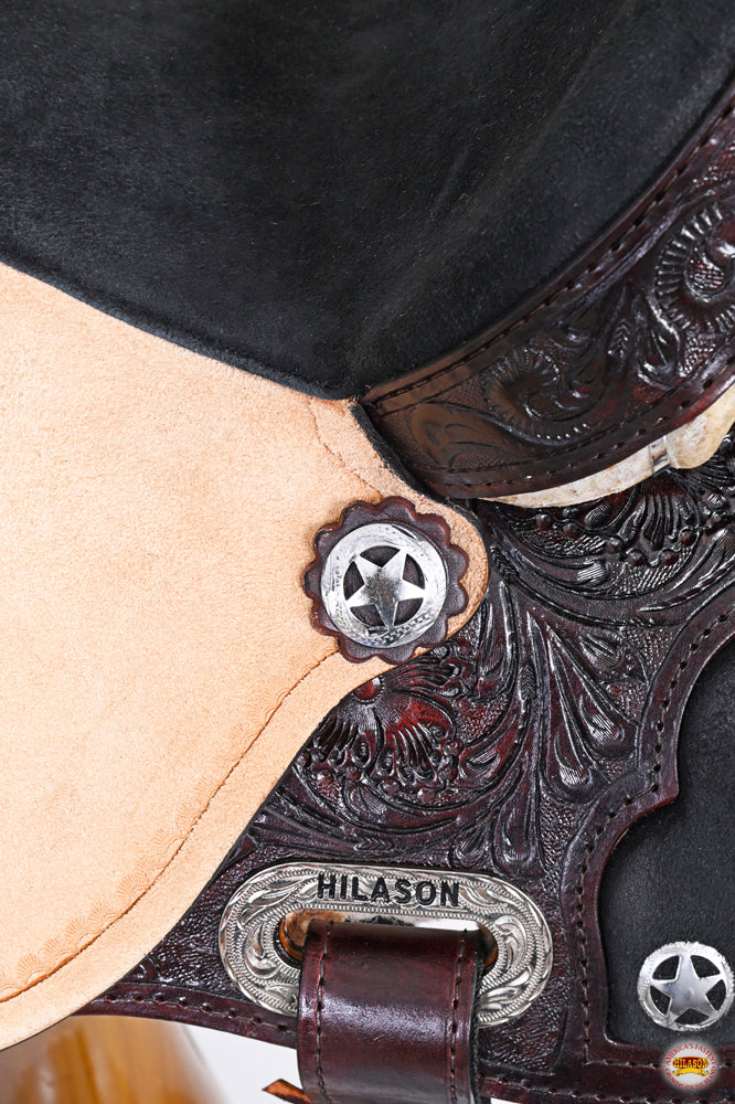 HILASON Flex Tree Western Horse Saddle American Leather Trail Barrel | for Horses