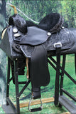 Flex Tree Western Horse Saddle American Leather Trail Barrel By Hilason