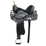 17 In Flex Tree Western Horse Saddle American Leather Trail Barrel - Uhorse