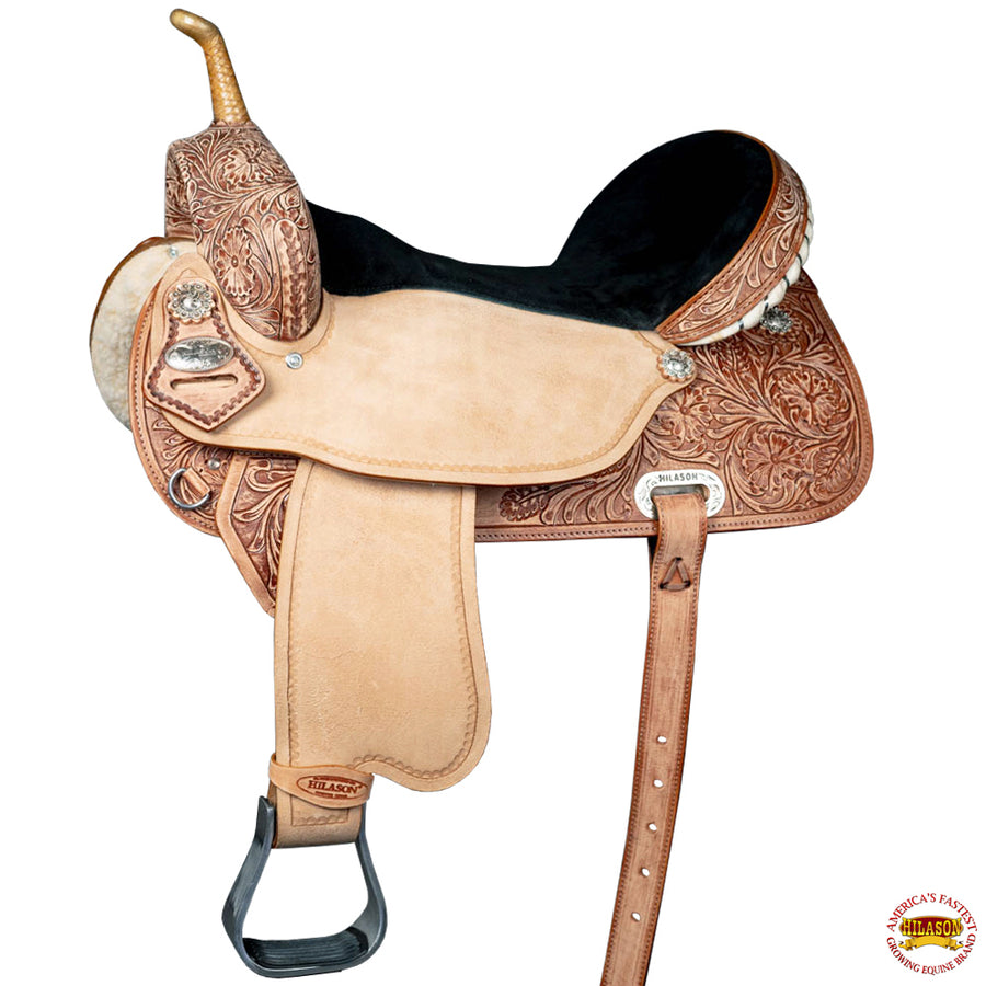 Flex Tree Western Horse Saddle American Leather Trail Barrel - Uhorse