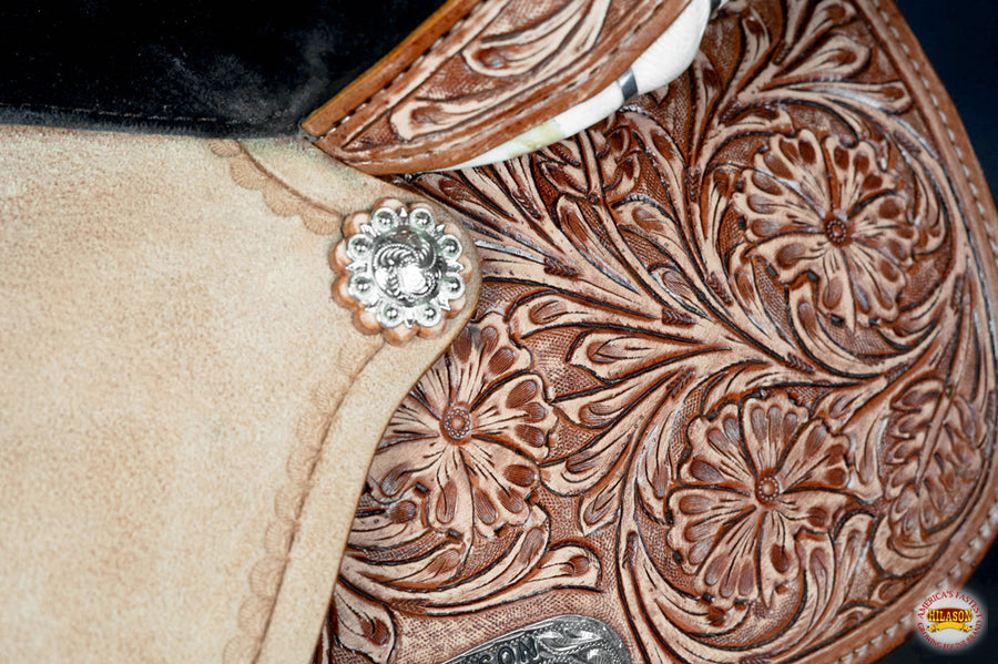 Flex Tree Western Horse Saddle American Leather Trail Barrel By Hilason