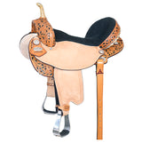 13 In Flex Tree Western Horse Saddle American Leather Trail Barrel Racing - Uhorse