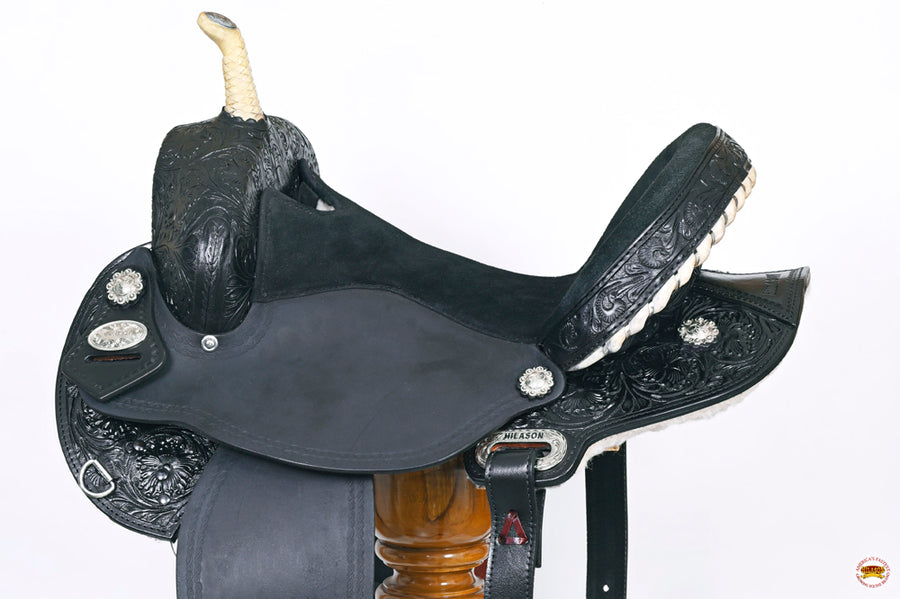 HILASON Flex Tree Western Horse Saddle American Leather Trail Barrel Racing | for Horses