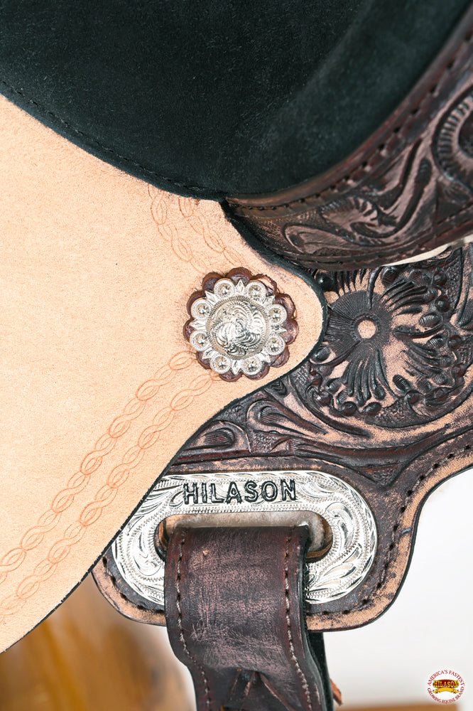 HILASON Flex Tree Western Horse Saddle American Leather Trail Barrel Racing | for Horses