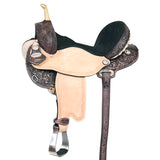 15 In Flex Tree Western Horse Saddle American Leather Trail Barrel Racing - Uhorse