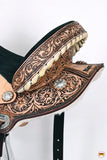 HILASON Flex Tree Western Horse Saddle American Leather Trail Barrel Racing | for Horses