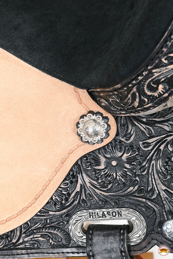 HILASON Flex Tree Western Horse Saddle American Leather Trail Barrel | for Horses
