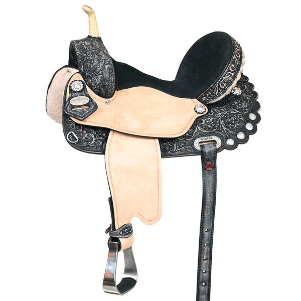 Flex Tree Western Horse Saddle American Leather Trail Barrel - Uhorse