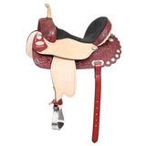 15 In Flex Tree Western Horse Saddle American Leather Trail Barrel - Uhorse