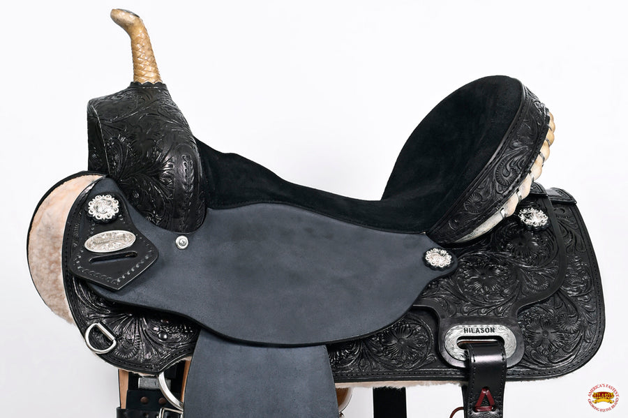 HILASON Flex Tree Western Horse Saddle American Leather Trail Barrel | for Horses