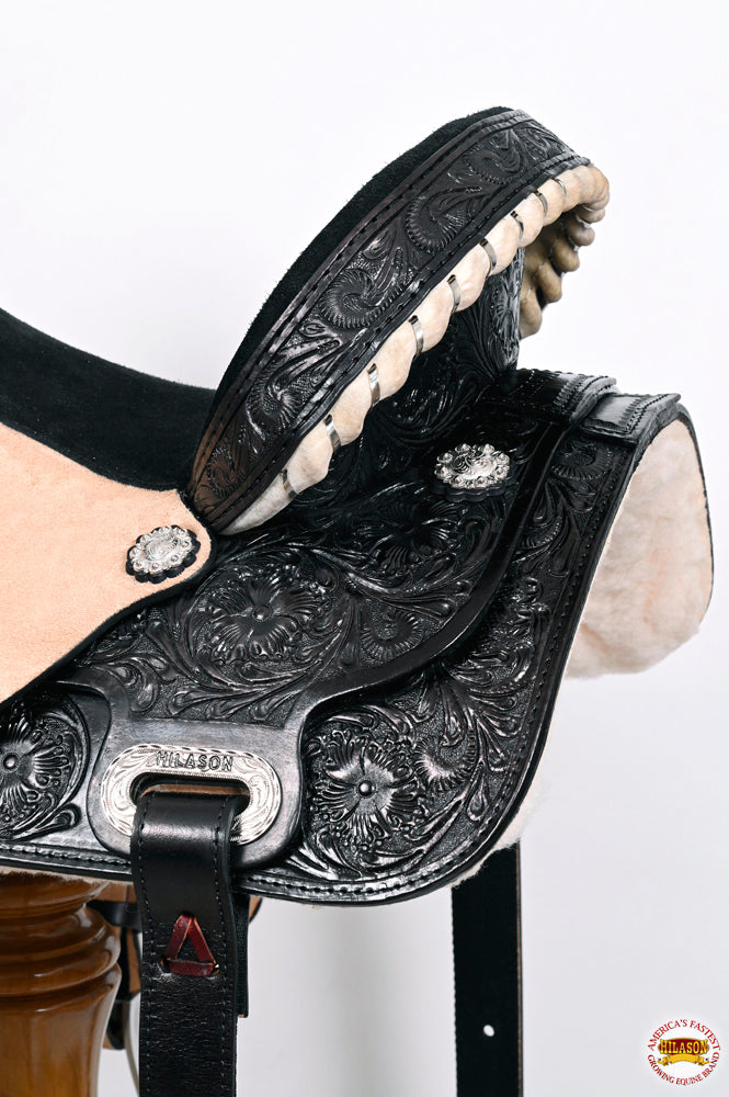 HILASON Flex Tree Western Horse Saddle American Leather Trail Barrel | for Horses