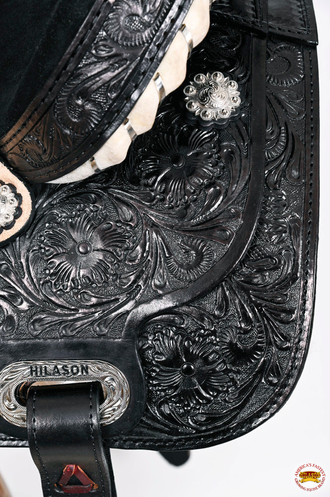HILASON Flex Tree Western Horse Saddle American Leather Trail Barrel | for Horses