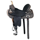 17 In Flex Tree Western Horse Saddle American Leather Trail Barrel - Uhorse