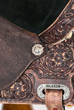 HILASON Flex Tree Western Horse Saddle American Leather Trail Barrel | for Horses