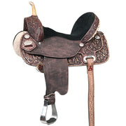 HILASON Flex Tree Western Horse Saddle American Leather Trail Barrel | for Horses