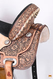 Flex Tree Western Horse Saddle American Leather Trail Barrel By Hilason