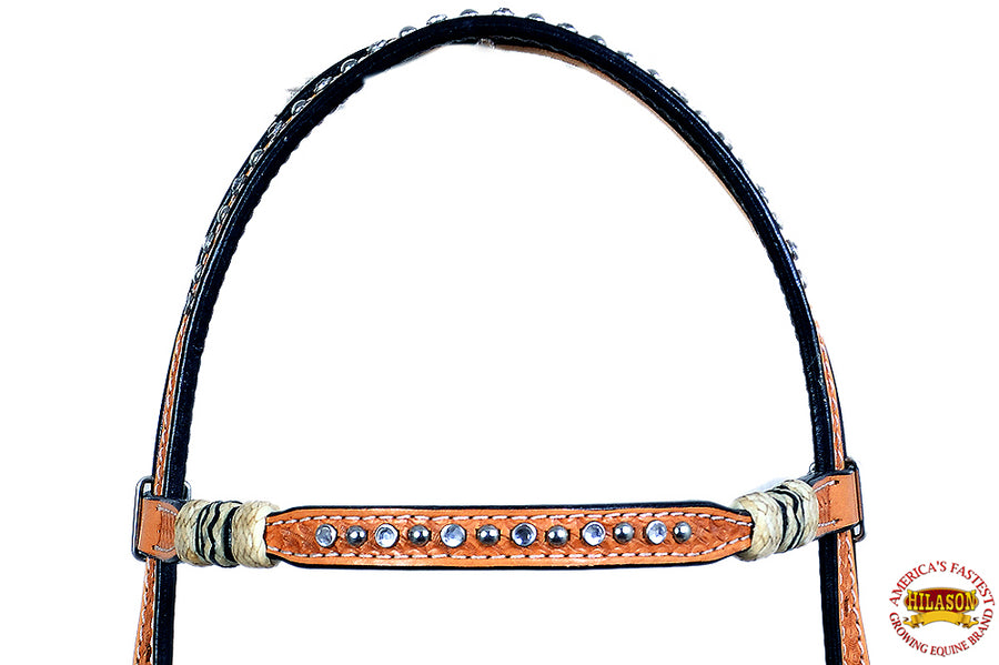 HILASON Western Horse Headstall Bridle American Leather Rawhide