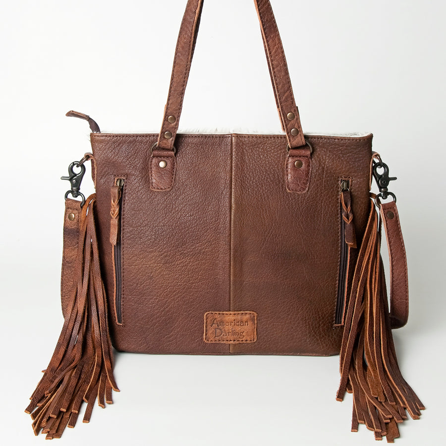 American Darling Tote Hair-On Genuine Leather Western Women Bag Handbag Purse | Travel Bags College Casual