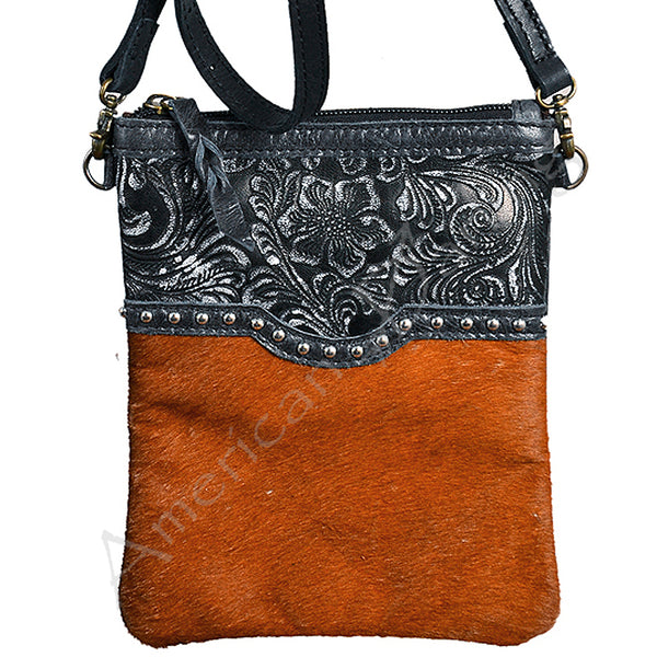 American Darling Cross Body Hand Tooled Full Grain Leather W. Women by Hilason – Cowboy and equestrian accessories