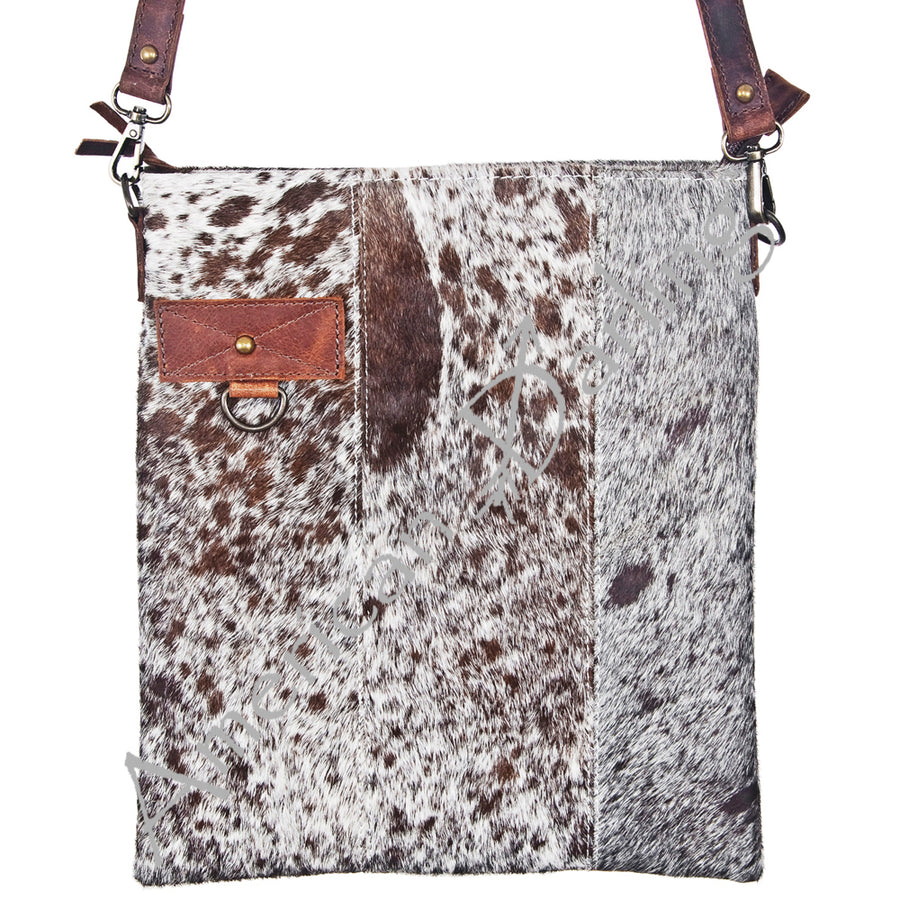 American Darling Hair-on Cowhide Leather Crossbody Bag – Large Western Style Purse