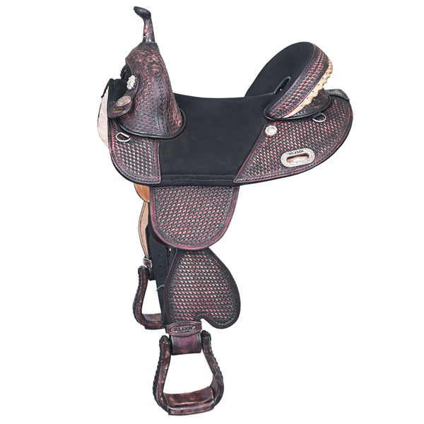 Hilason Western Horse Trail Barrel Racing American Leather Saddle - Uhorse