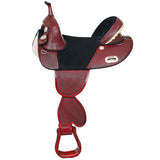 HILASON W. H. Trail Barrel Racing American Leather Saddle | Treeless by Hilason – Cowboy and equestrian accessories