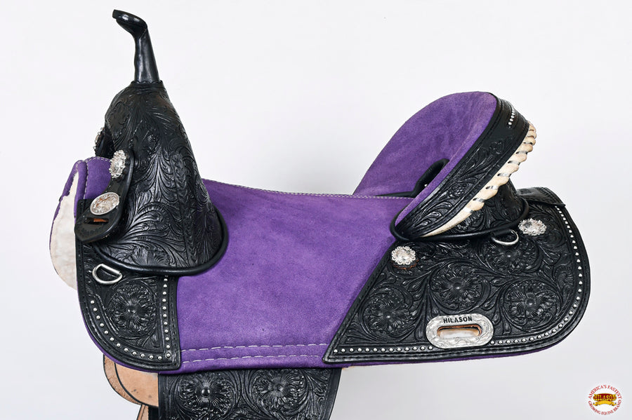 Hilason Western Horse Trail Barrel Racing American Leather Saddle