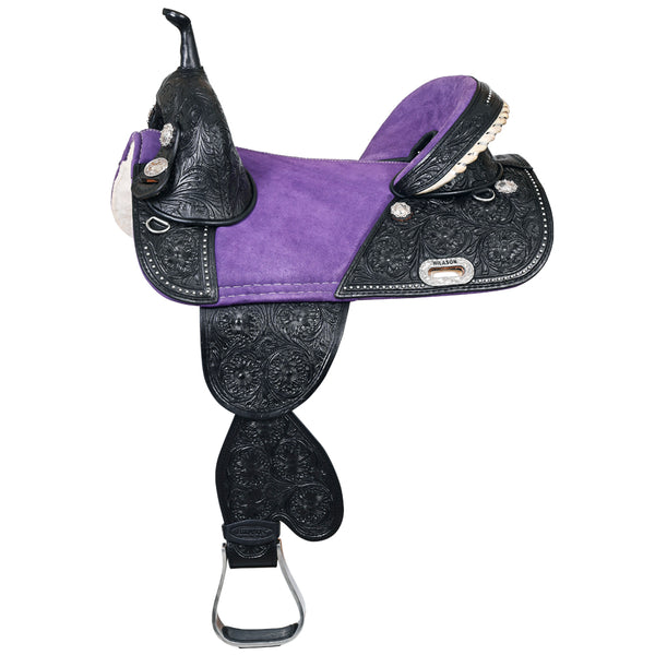 Hilason Western Horse Trail Barrel Racing American Leather Saddle - Uhorse