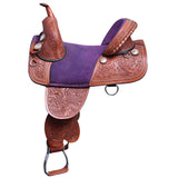 Hilason Western American Leather Trail Barrel Racing Horse Saddle