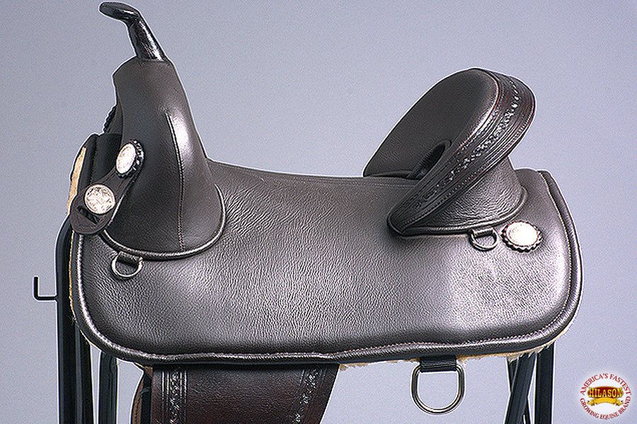 HILASON Western Horse Saddle Treeless Trail Barrel Leather | for Horses