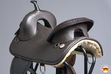 HILASON Western Horse Saddle Treeless Trail Barrel Leather | Horse Saddle | Western Saddle | Treeless Saddle | Saddle for Horses | Horse Leather Saddle