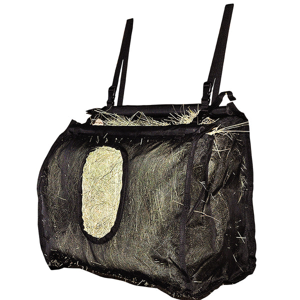 Cashel H. Mesh Stall Hay Bag Large Holds Flakes Black by Hilason – Cowboy and equestrian accessories