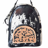 American Darling Backpack Hand Tooled Hair on Genuine Leather Western Women Bag | for Laptop School Purse Travel