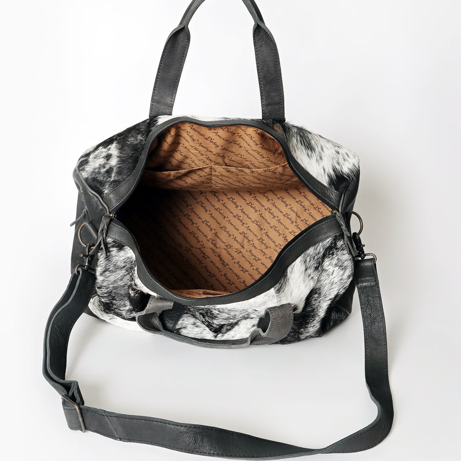 American Darling Women's Duffel Bag Western Hair On Genuine Leather Handbag and Ladies Purse
