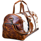 American Darling ADBGS174BRW Duffel Hair On Genuine Leather Women Bag Western Handbag Purse