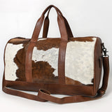 American Darling ADBGS174BRW Duffel Hair On Genuine Leather Women Bag Western Handbag Purse