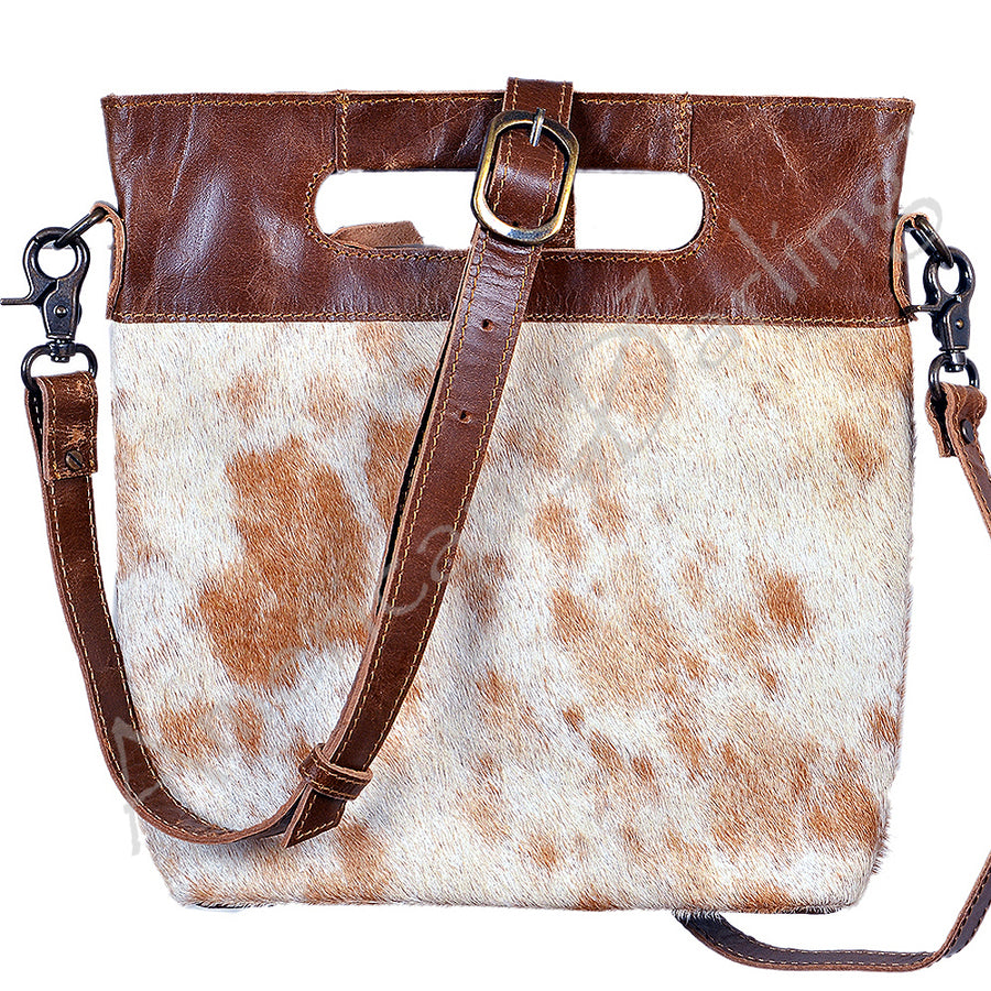 ADBGS177TAW American Darling Clutch Hair On Genuine Leather Women Bag by Hilason – Cowboy and equestrian accessories