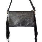 American Darling ADBGS142BKWFRNG Small Crossbody Hair On Genuine Leather Women Bag Western Handbag Purse